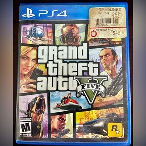 PS4 Grand Theft Auto 5 Video Game
